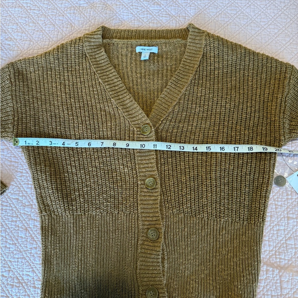Nine West Brown Cardigan Sweater - Picture 5 of 9